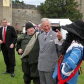 King Charles, then the Prince of Wales, visits Warwick Castle in 2014. Credit: F Stop Press / Warwick Castle.