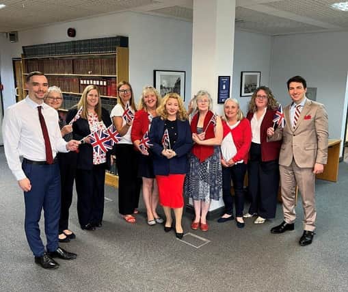 BTTJ staff members marking VE Day while raising money for The Shakespeare Hospice