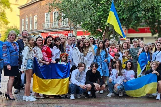 Poignant Ukrainian Independence Day celebrated in Rugby
