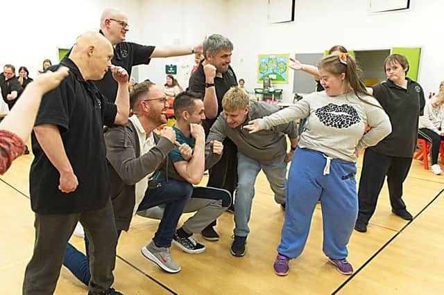 Side by Side Theatre members rehearse The Voyage. Picture supplied.