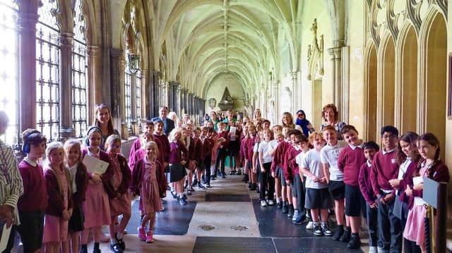 Pupils from All Saints’ CE Junior School in Warwick travelled to London for an anniversary service.