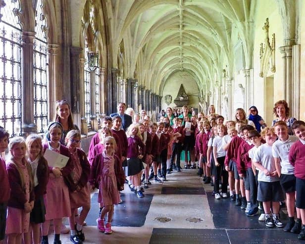 Pupils from All Saints’ CE Junior School in Warwick travelled to London for an anniversary service.