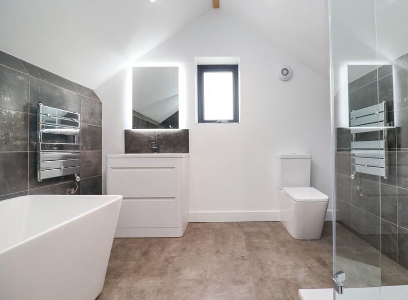 One of the bathrooms.