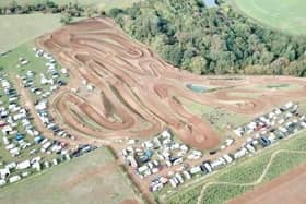 A view of the motocross track submitted in the planning application.