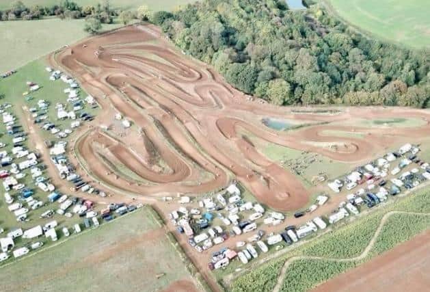 A view of the motocross track submitted in the planning application.