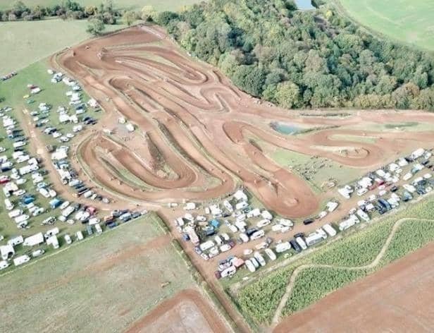 A view of the motocross track submitted in the planning application.