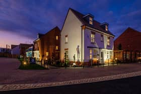 B&amp;DWM - 057 - Street view of three-storey home at Heritage Grange