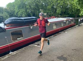 Hamish training for his challenge. Photo supplied