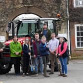 Caption: From left to right, Nick Abell (Elizabeth Creak Charitable Trust), Nicky Maynard (KADAS), Chloe White, Charlotte Brain, Luke Jervis, Archie Craddock, Jack McDill and Amy Savage (tutors and students from Moreton Morrell College, part of WCG).
