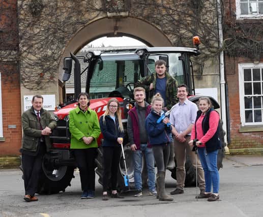 Caption: From left to right, Nick Abell (Elizabeth Creak Charitable Trust), Nicky Maynard (KADAS), Chloe White, Charlotte Brain, Luke Jervis, Archie Craddock, Jack McDill and Amy Savage (tutors and students from Moreton Morrell College, part of WCG).