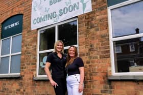 Sarah Payne and Catherine Walker at the new Priesthills Nursery in Burbage, Leicestershire