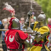 Knights will battle it out at a medieval event at Kenilworth Castle. Photo by Nigel Wallace-Iles