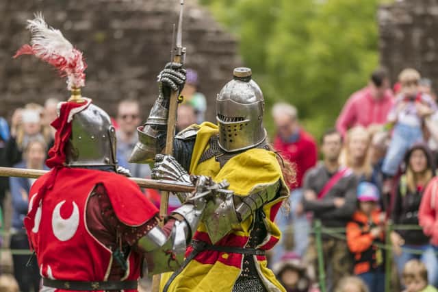 Knights will battle it out at a medieval event at Kenilworth Castle. Photo by Nigel Wallace-Iles