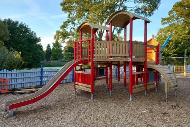 Alive Oak has renovated the ship climbing frame at Mill Gardens Play Area in Leamington. Picture supplied.