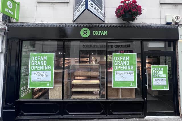 The new shop in Bedford Street in Leamington. Photo supplied by Oxfam.