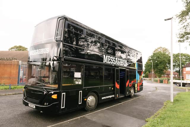 The Warwick Message Bus is out across Warwick this summer. Photo supplied by The Message Trust