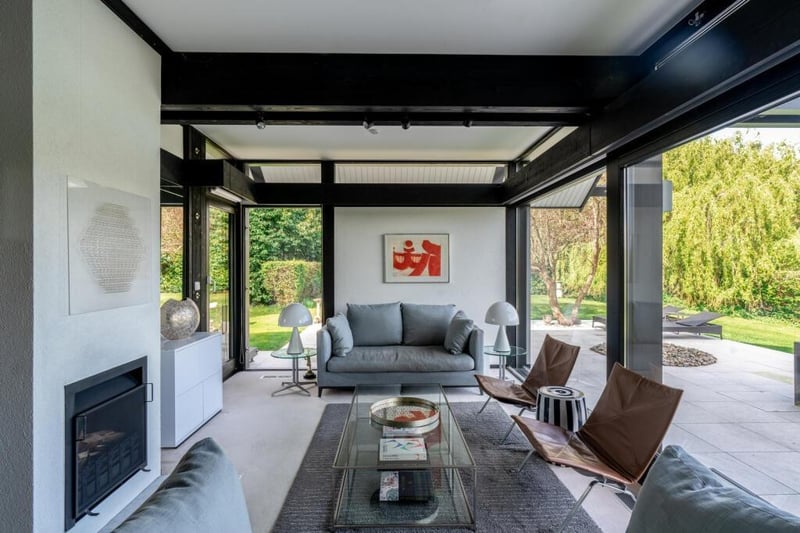 The living room.