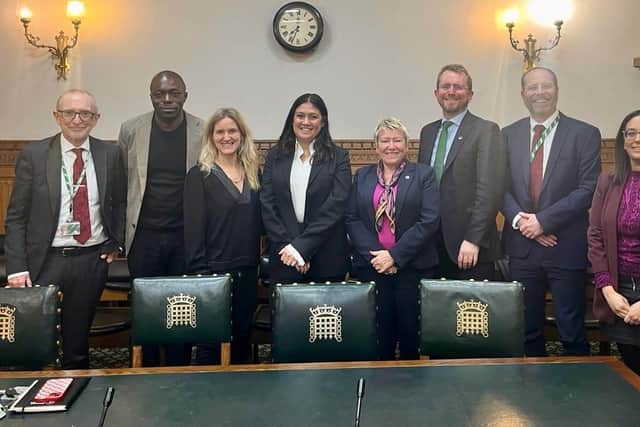 John Slinger MP meeting Secretary of State for Culture, Media and Sport, Lisa Nandy, and other MPs.