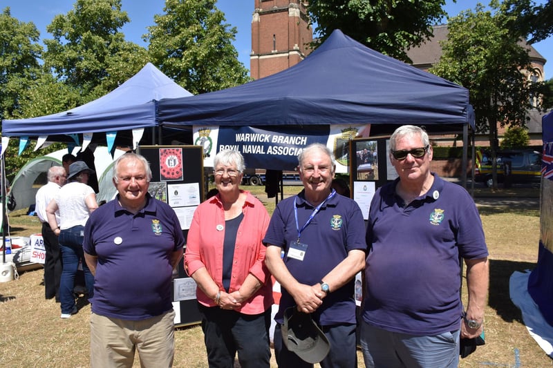 The Royal Naval Association stand at the event.