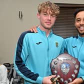 Caine Elliott picked up the players' player of the year award as well as three other prizes at Rugby Town's presentation evening. Picture by Martin Pulley