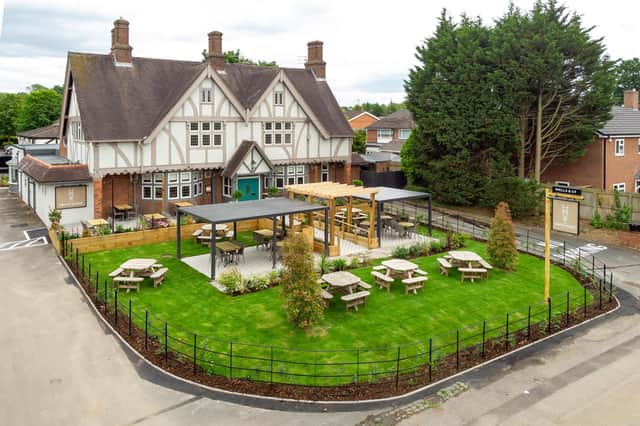 The new-look garden at the White Horse pub in Balsall Common.