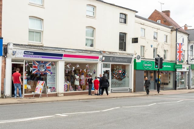 Businesses in Kenilworth have been getting ready for the Jubilee celebrations by creating window displays. Photo by Mike Baker