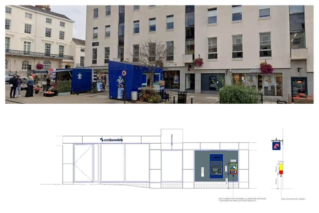 Plans have been submitted to install a publicly accessible defibrillator and bleed kit in Leamington town centre. Photos by Google and Nationwide
