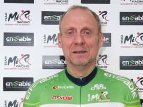 Race winner Simon Law.