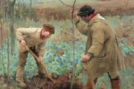 George Clausen, ‘Planting a Tree’, 1888. Image: Wikimedia Commons