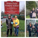 Apple trees have been planted at four schools to mark them gaining a silver or gold Bee Friendly School awards in 2024. Photos supplied