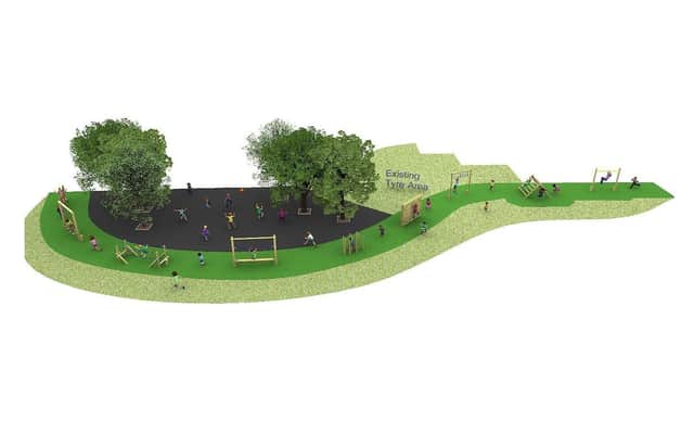 The £1,000 donation will help fund a brand-new 10-station trim trial and play area surfacing.