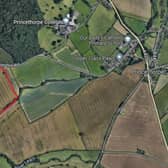 A site of the proposed solar farm