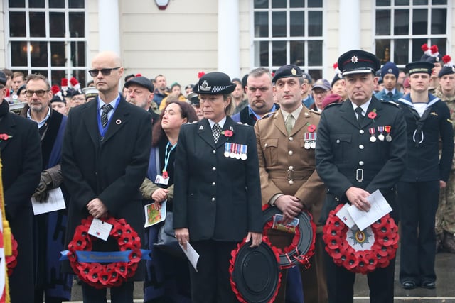 The Remembrance Sunday parade and service in Leamington. Picture courtesy of Warwick District Council (WDC).