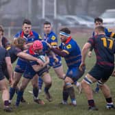 Leamington Hooker, Nathan Batchelor, on the break.