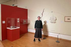 Curator Lily Crowther at the Built with Malice Aforethought: Leamington Spa and the Black Atlantic exhibition at Leamington Art Gallery and Museum. Picture supplied.
