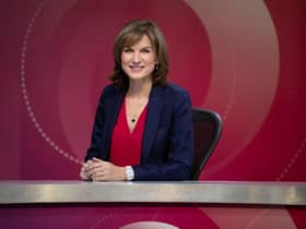  Fiona Bruce on the set of Question Time. Question Time is returning to TV screens - days after the pay of its host Fiona Bruce was revealed. The flagship BBC One political show will be back Thursday with a slightly larger virtual audience than in the last series.