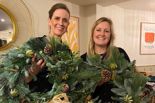 The Flourish fundraising wreath making workshop. Picture supplied.