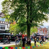 A library picture of a precious food festival in Rugby.