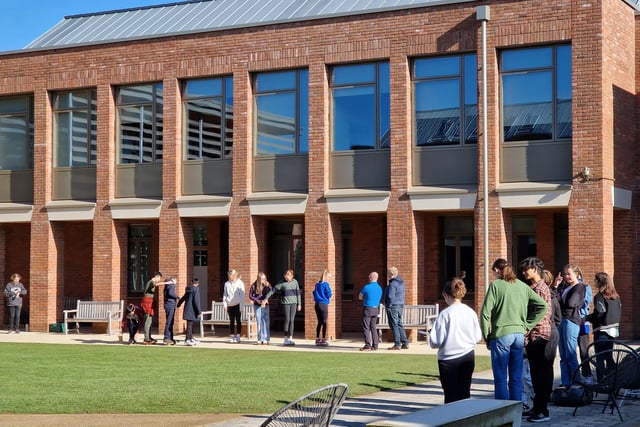 A teambuilding day was held at King’s High on March 3, where those attending took part in outdoor activities focusing on leadership and listening skills and working as a team.