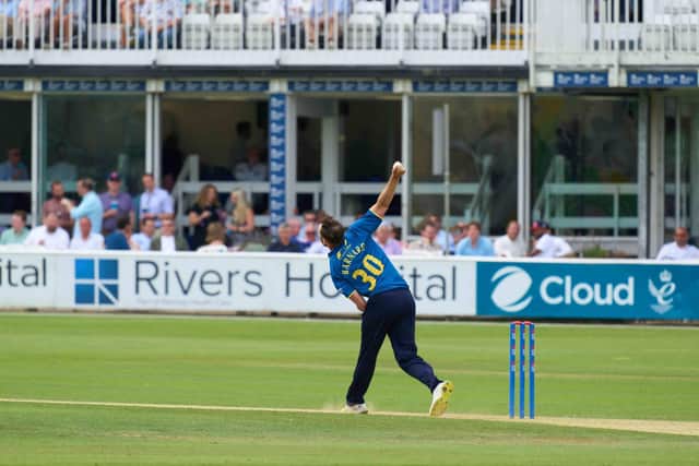 Ed Barnard impressed with bat and ball.