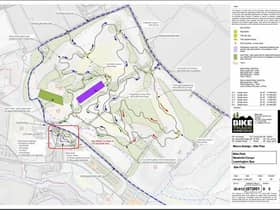 Plans for the bicycle tracks. Picture supplied.
