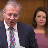 Mark Pawsey MP asking his question during today's (Wednesday's) Prime Minister's Questions.