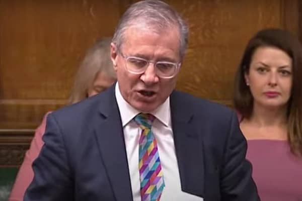 Mark Pawsey MP asking his question during today's (Wednesday's) Prime Minister's Questions.