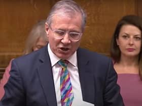Mark Pawsey MP asking his question during today's (Wednesday's) Prime Minister's Questions.