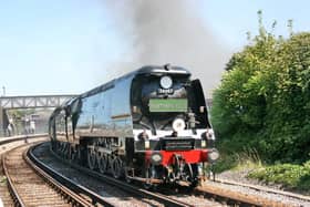 Historic steam loco Tangmere hauling the Northern Belle