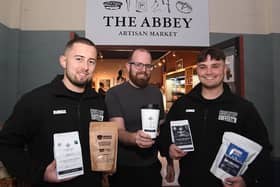 Connor, Ryan and Harry at the Abbey Artisan Market