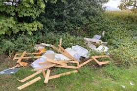 Fly-tipping - unsightly and costly. Photo: North Warwickshire Borough Council.