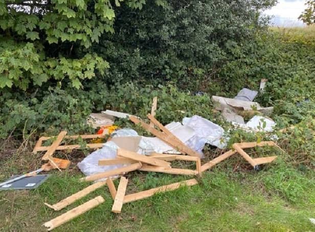 Fly-tipping - unsightly and costly. Photo: North Warwickshire Borough Council.