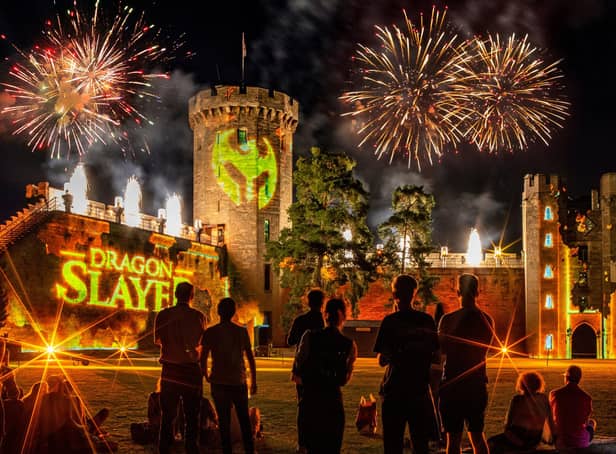 Dragon Slayer at Warwick Castle - picture submitted.