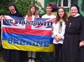 The Sisters from The Congregation of St Joseph with Ignat and Margarita
